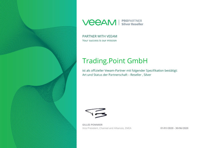 Wir sind Veeam Silber-ProPartner!