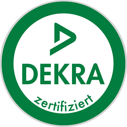 Wir sind Dekra zertifiziert